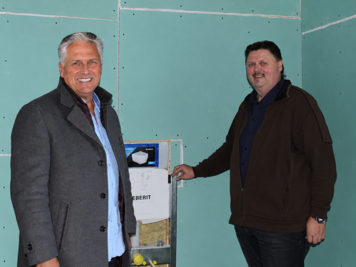 Michael Messany und Peter Malli bei einem früheren Bauprojekt